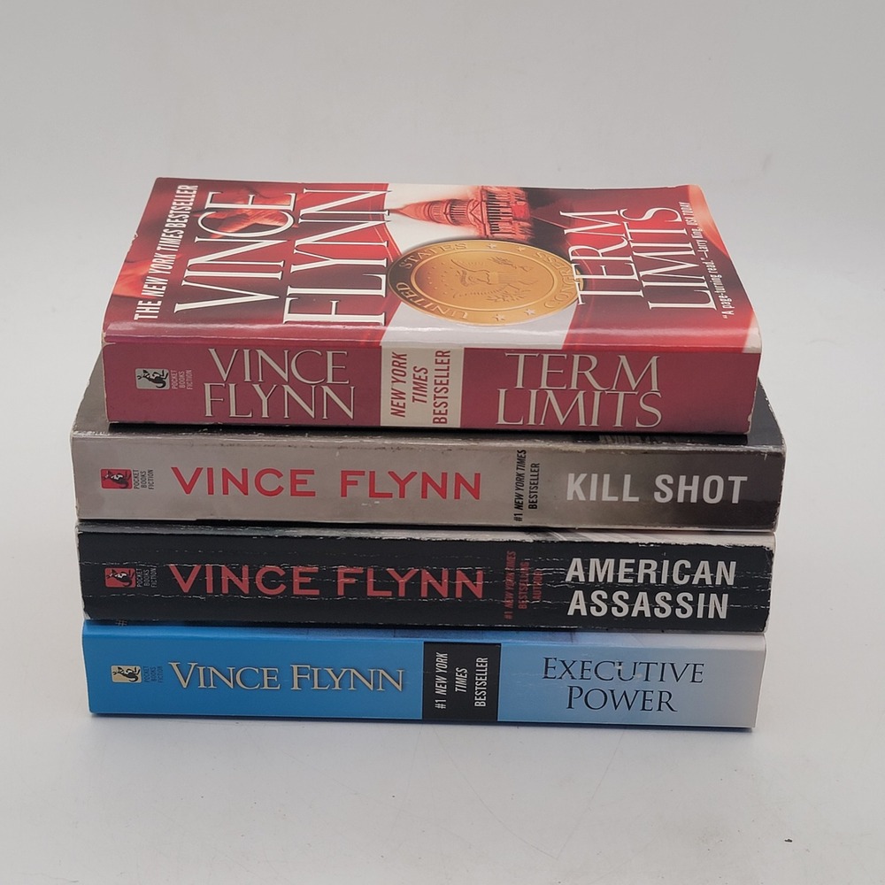 Vince Flynn Mitch Rapp Series 4 Book Lot Paperback American Assassin Good